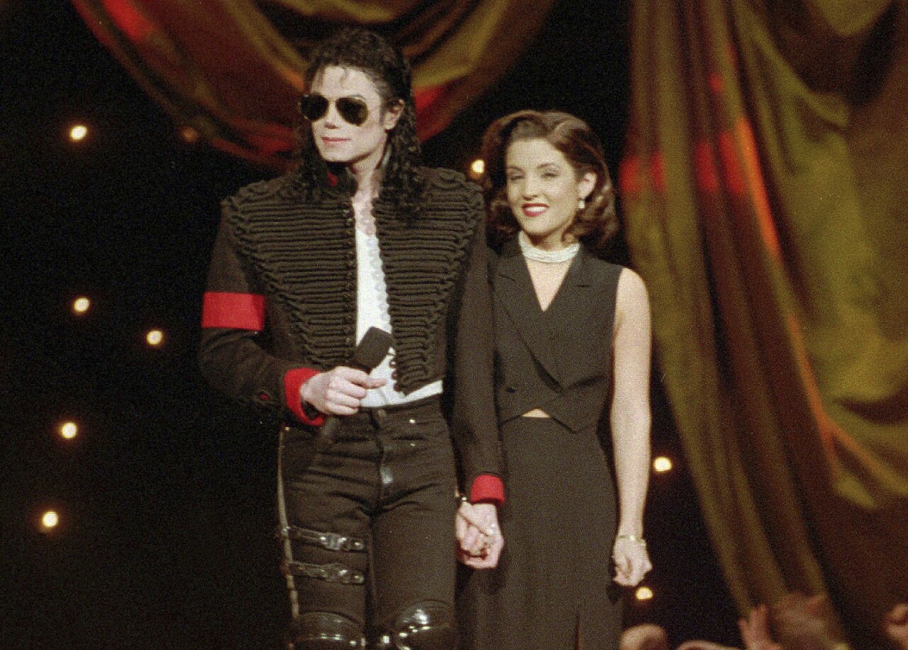 Michael Jackson and Lisa Marie Presley at MTV Video Music Awards in 1994