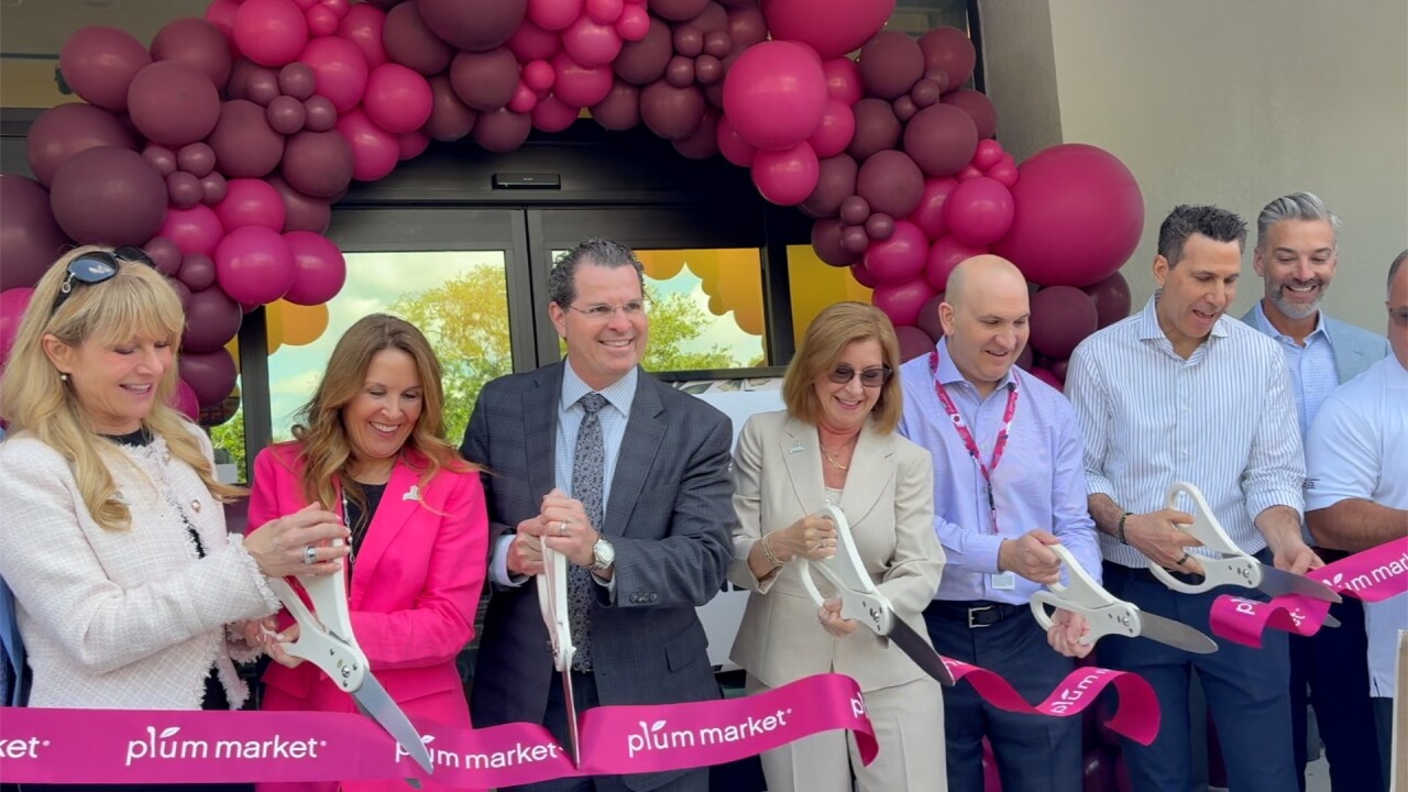 Ribbon Cutting Plum Market