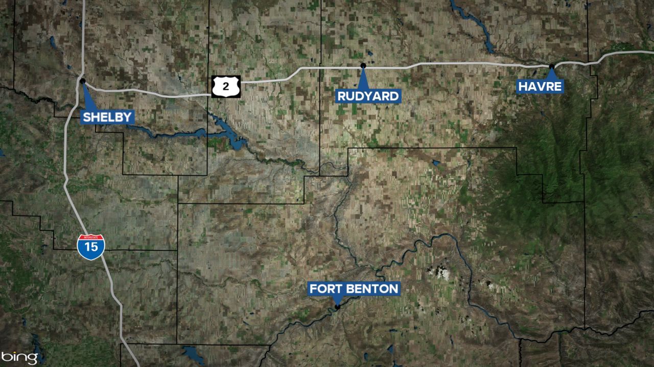 rudyard montana map