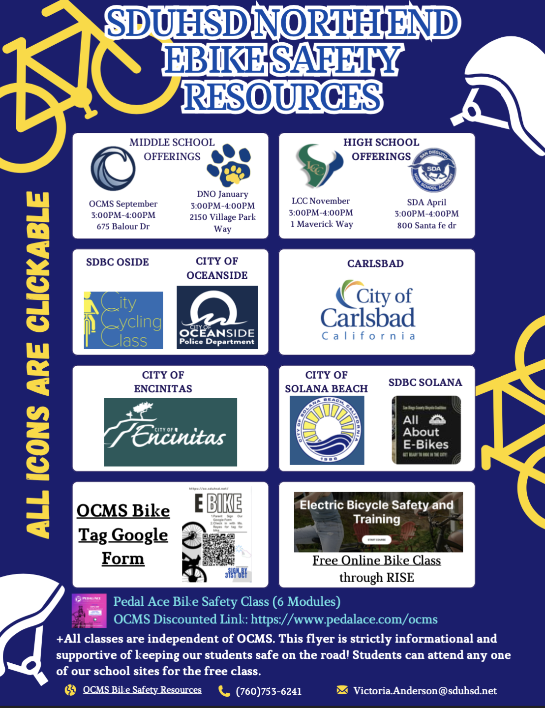 San Dieguito Union High School District ebike safety resources