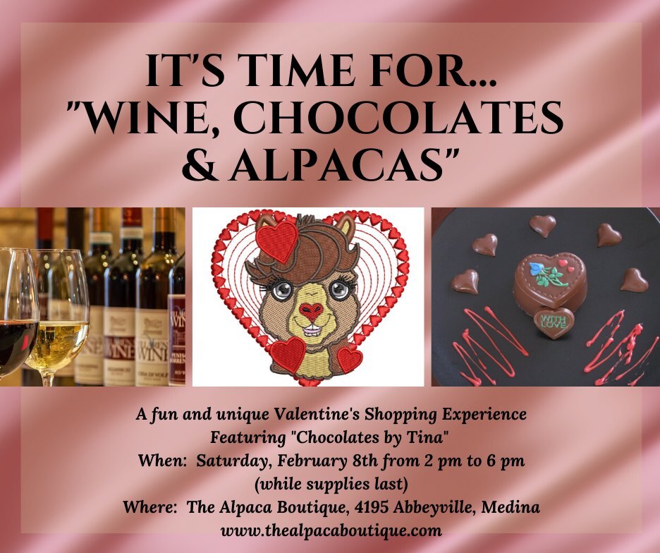 Wine, Chocolates and Alpacas