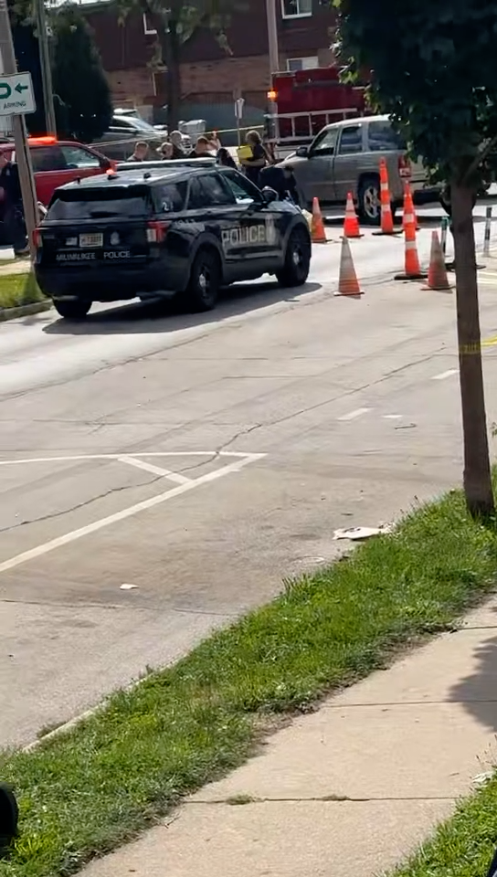 The scene near 10th and Lapham.