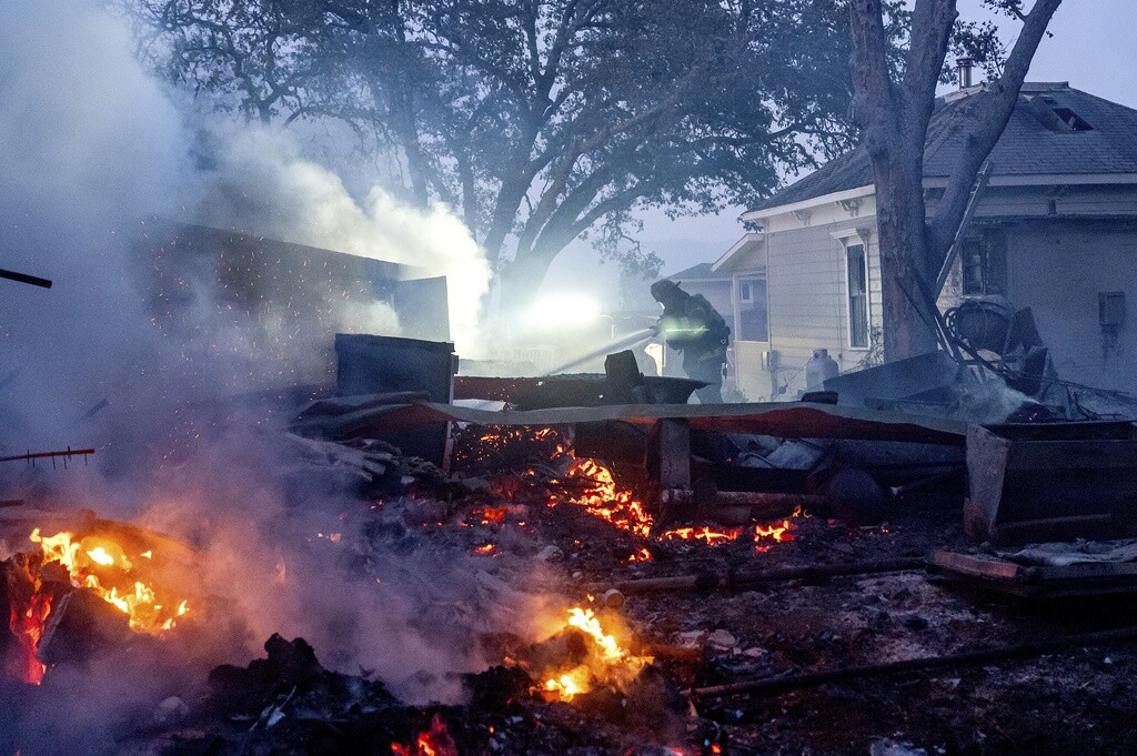 as the Point Fire spreads along West Dry Creek Road in Healdsburg,