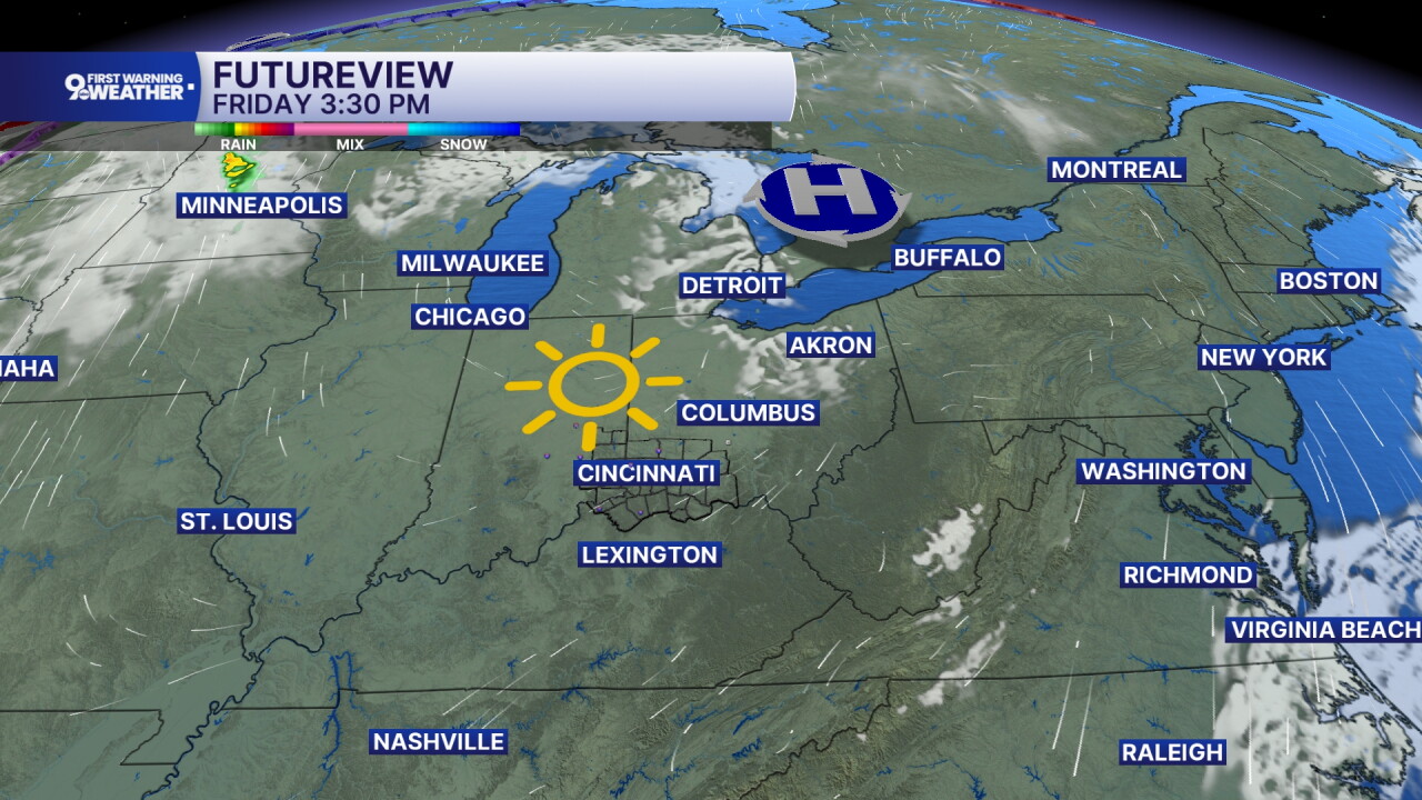 Friday's sunny outlook