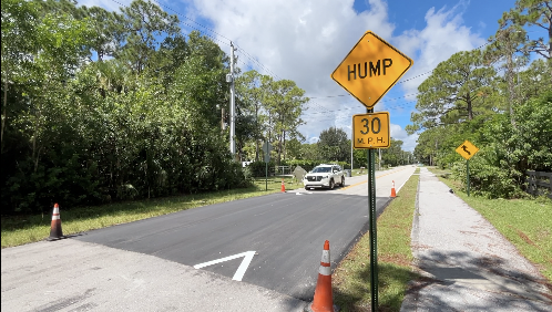 Speed hump Sandy Run 