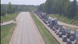 Interstate 95 north closed 