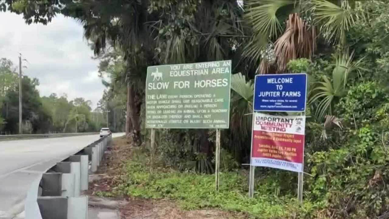Jupiter Farms welcome sign