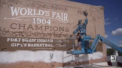 New mural in Fort Benton honors Fort Shaw basketball team