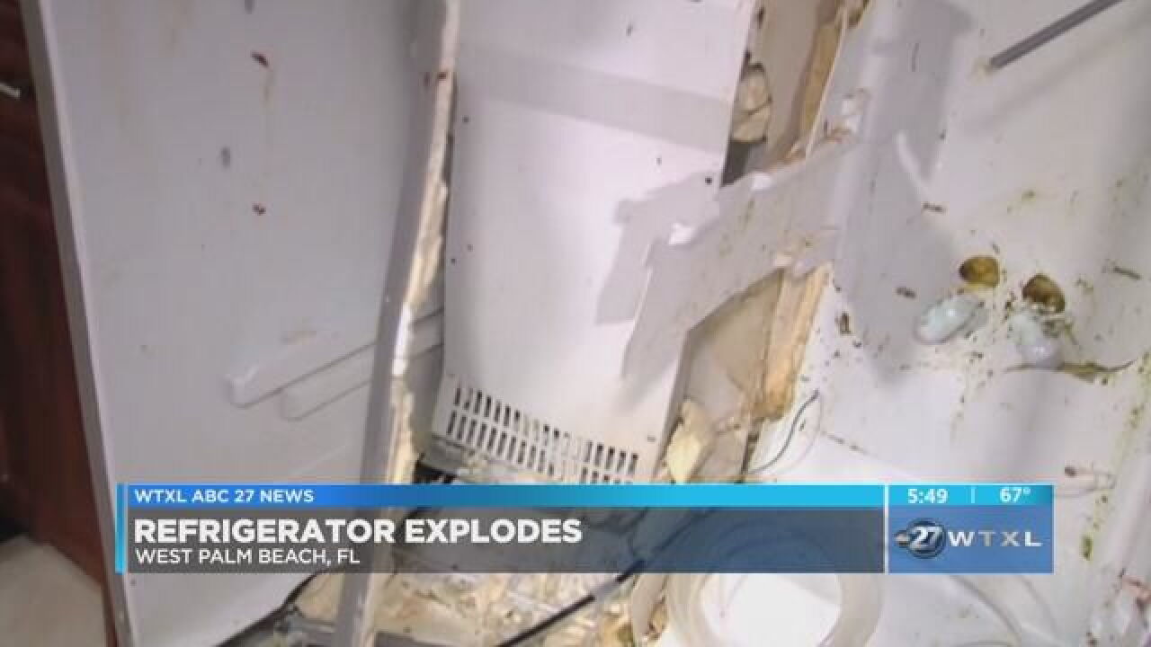 Exploding Refrigerator Family's Whirlpool refrigerator explodes