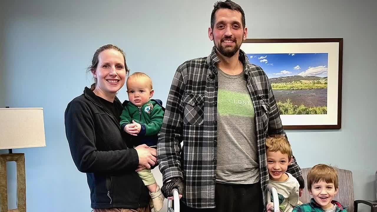 Walker and his family