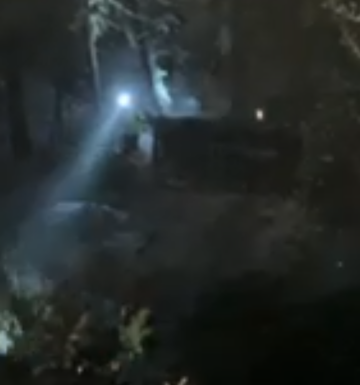 Lee Stevens car in ravine