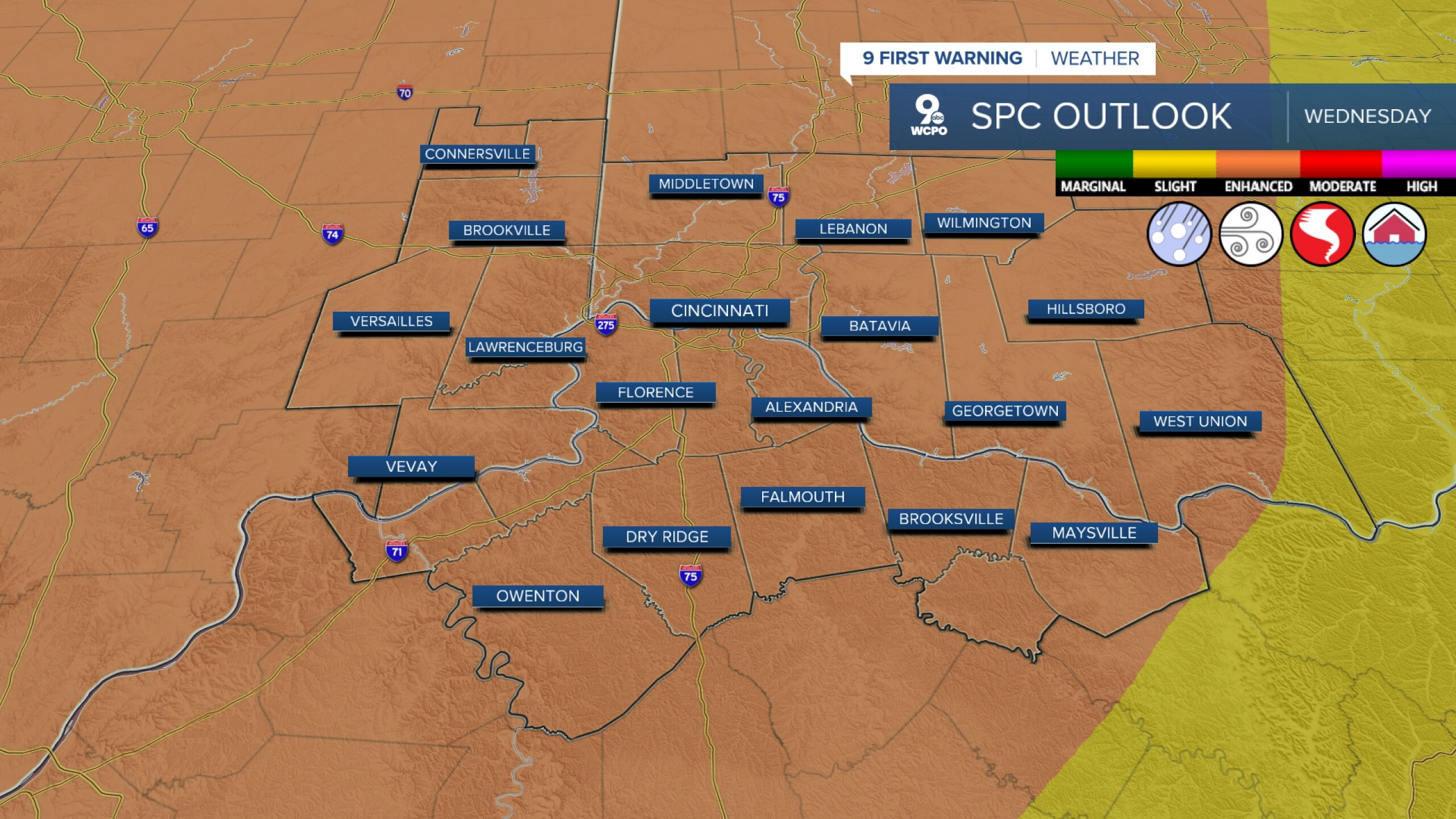 9 FIRST WARNING WEATHER ALERT DAY: Severe storms return Wednesday night