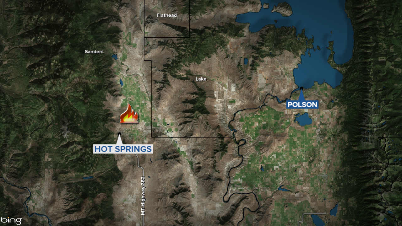 Hot Springs Wildfire Map