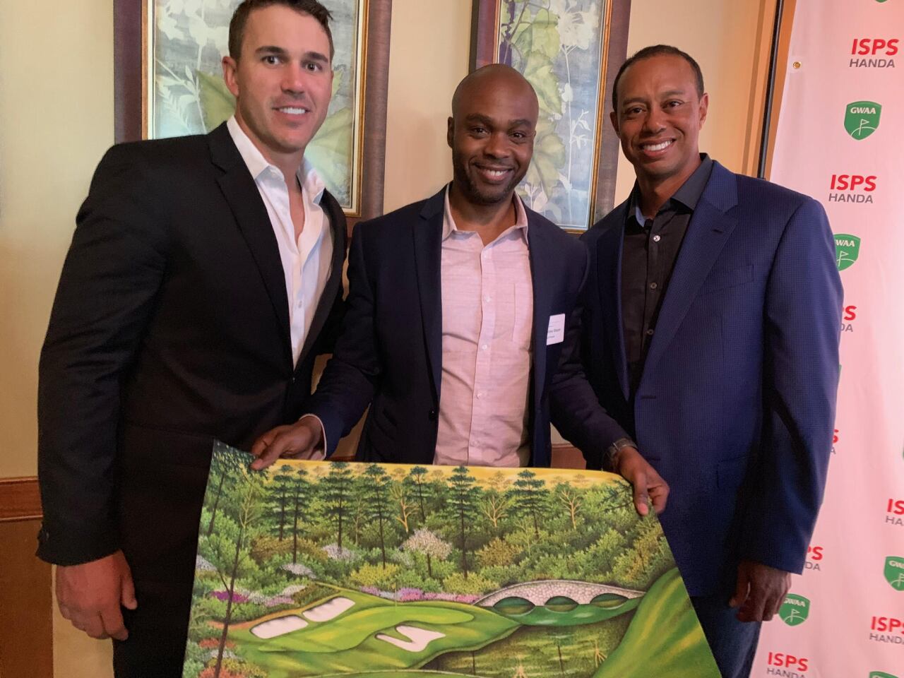Tiger Woods and Valentino Dixon