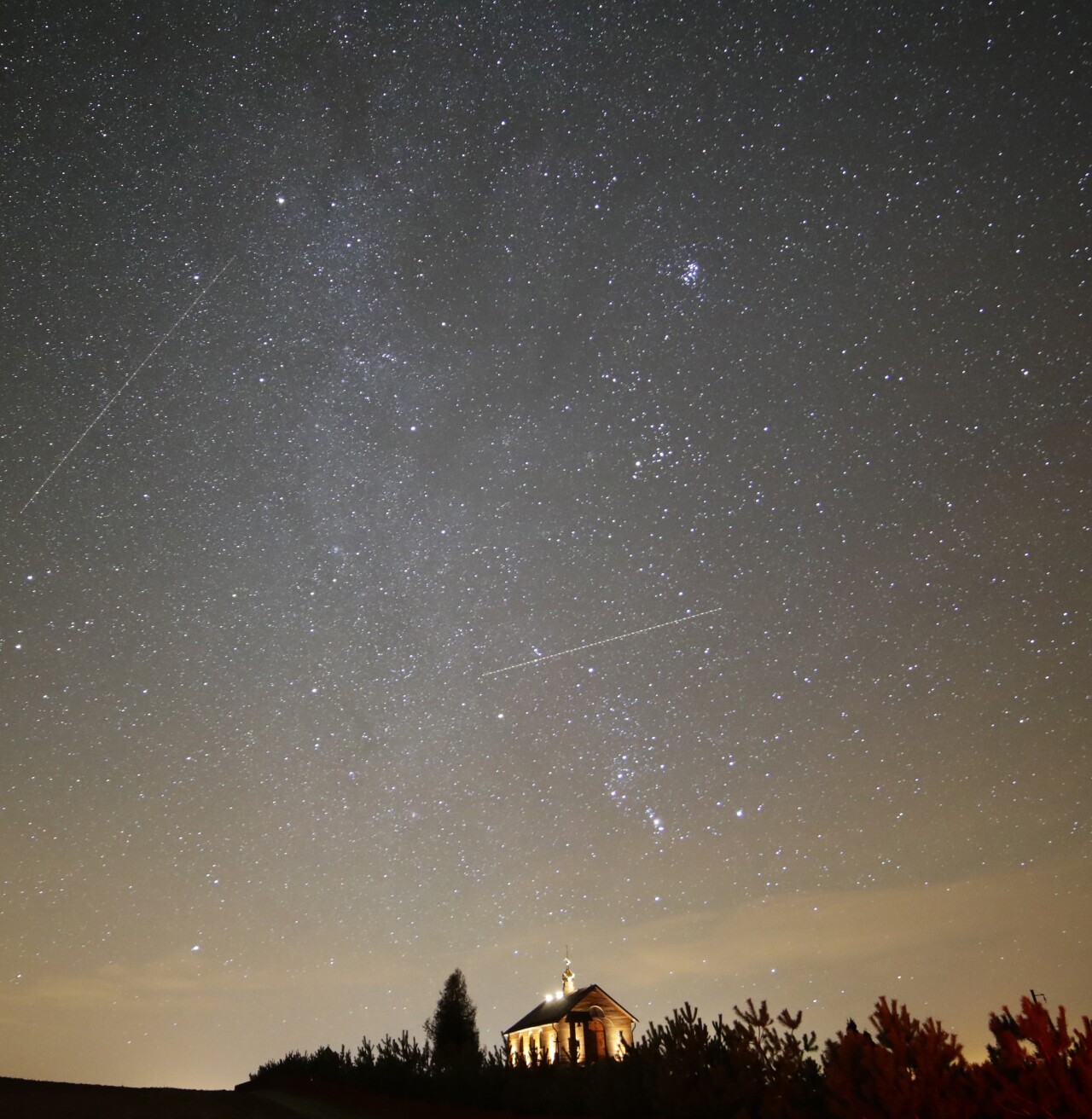 Belarus Geminids meteor shower