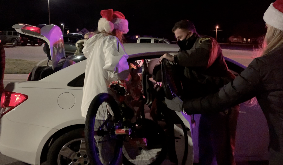 The Big Give gifts a bike to a child in need