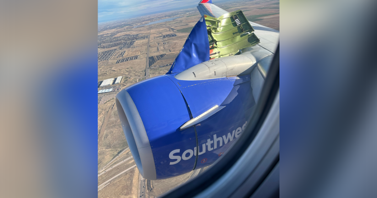 Engine cover rips open as Southwest flight takes off from DIA - Vimarsana News