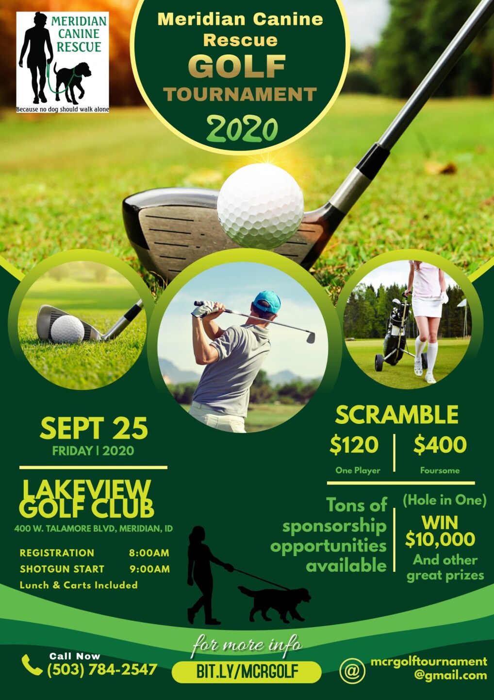MCR golf tournament flyer