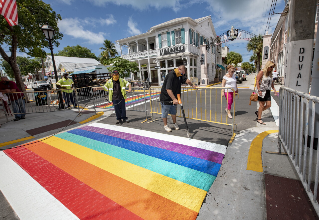 Key West Rainbow Crosswalks
