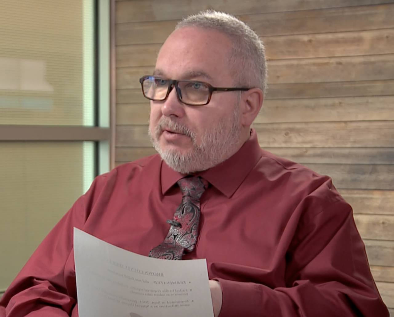 Retired Woodlawn Police Chief Jeff Witte reviewed Essert's law enforcement personnel records at the I-Team's request