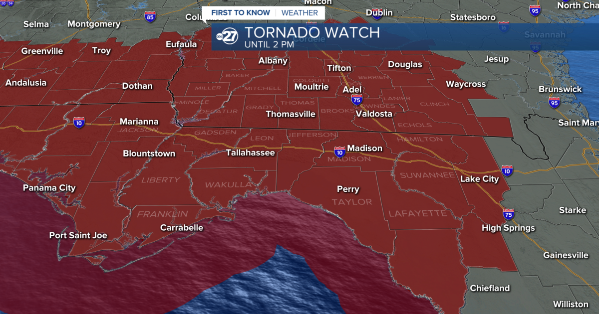 Tornado Watch issued for parts of the Big Bend and South Georgia Tuesday - Vimarsana News