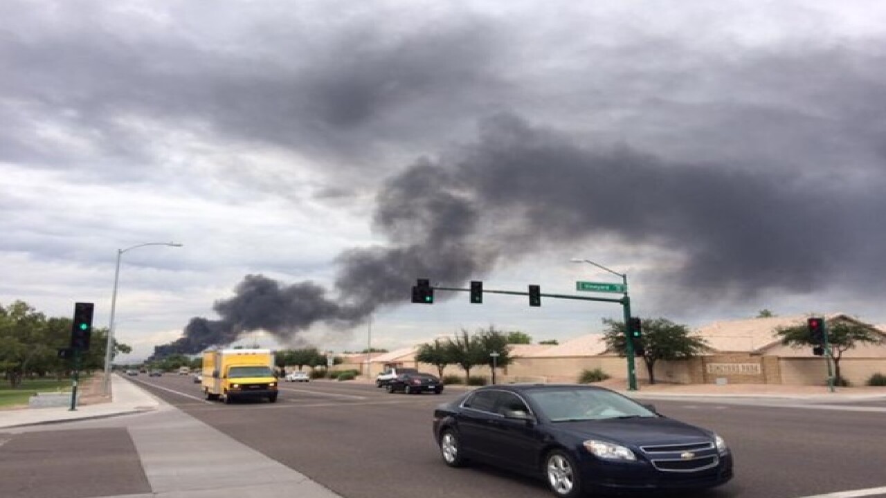 PHOTOS: Large fuel tank fire in Phoenix