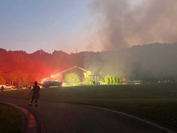 More than 45 firefighters respond to house fire on Beech Hill