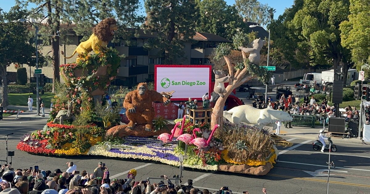 135th Rose Parade boasts floral floats, sunny skies as California tradition kicks off the new year