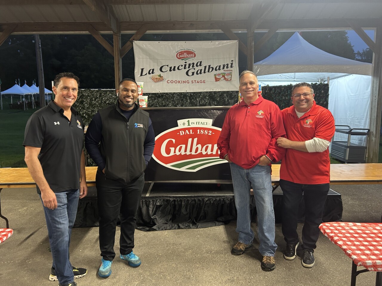 WMAR-2 News' Randall Newsome with Galbani Maryland Italian Festival organizers
