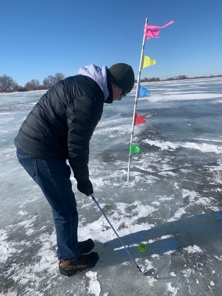 Ice golfing