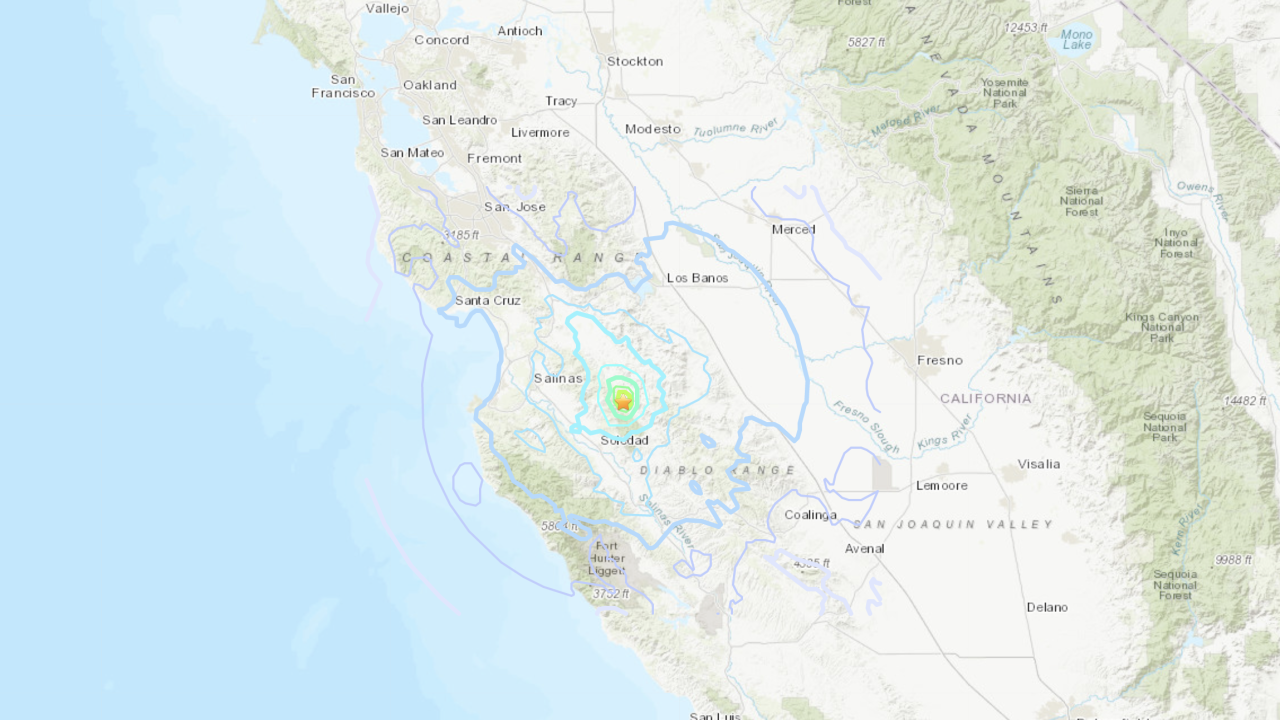 Central California earthquake 4.3 magnitude