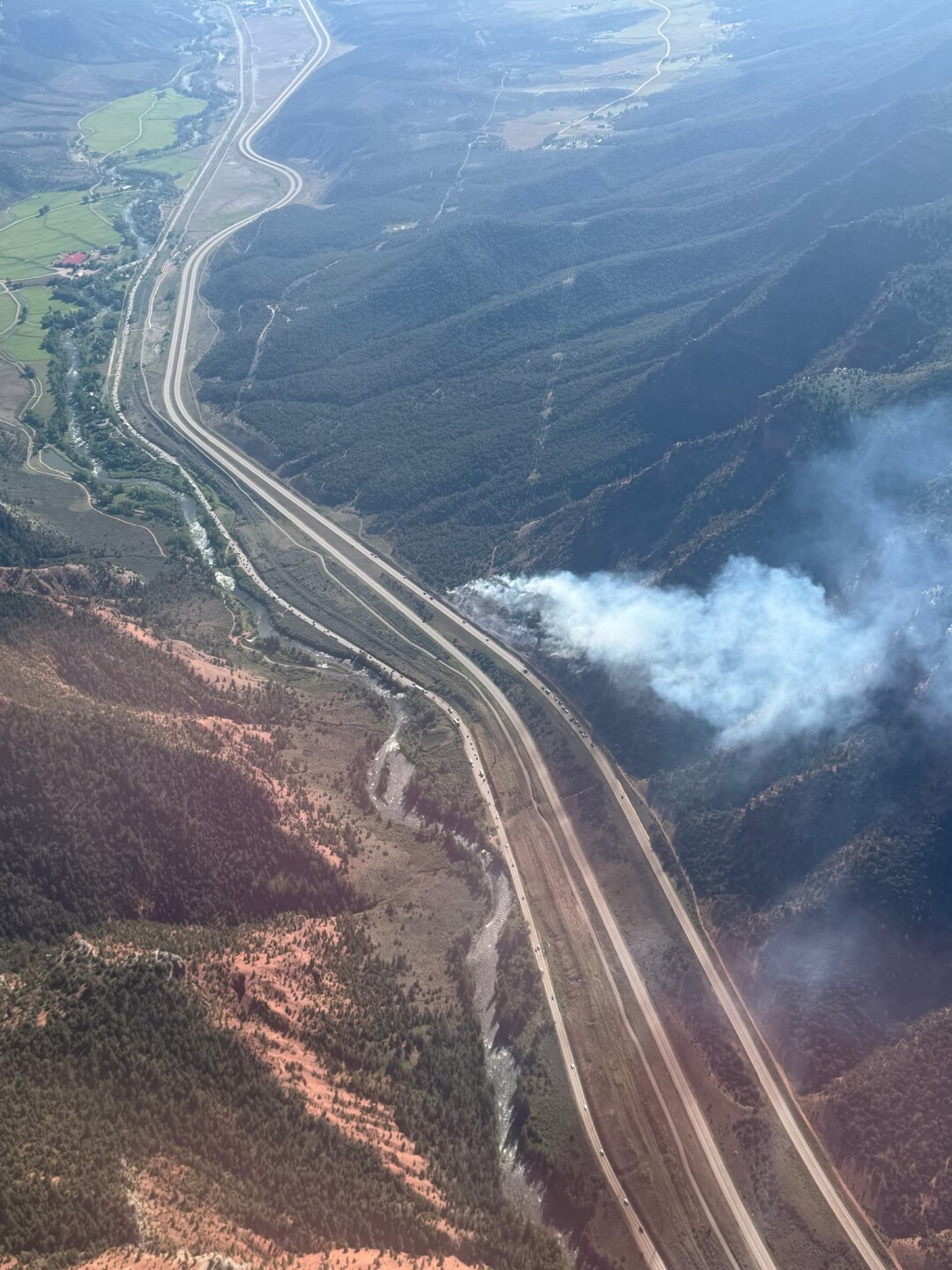 wildfire near wolcott