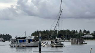 Riviera Beach Derelict sail boat