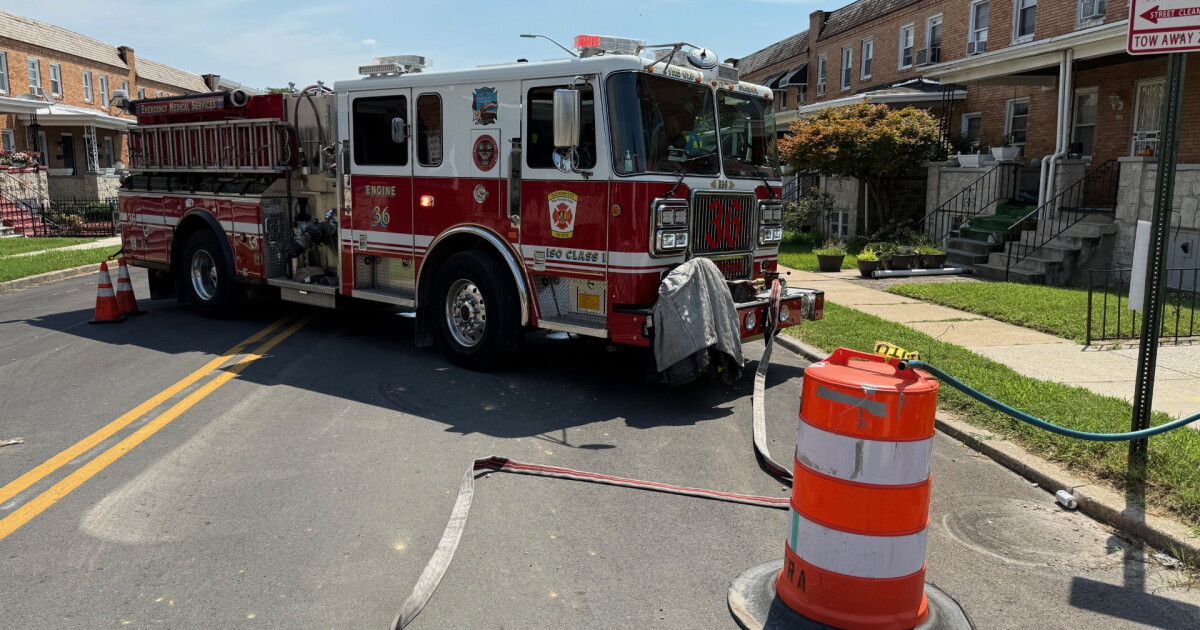 12 homes evacuated after gas line was struck in West Baltimore