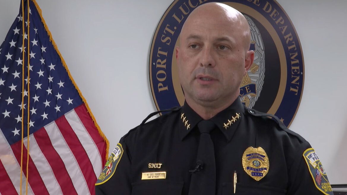 Acting Port St. Lucie Police Chief Richard Del Toro discusses the arrest of a suspected child predator.