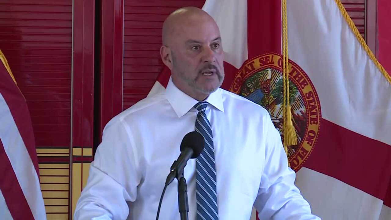 Florida CFO Blaise Ingoglia speaks in West Palm Beach on Aug. 10, 2026.