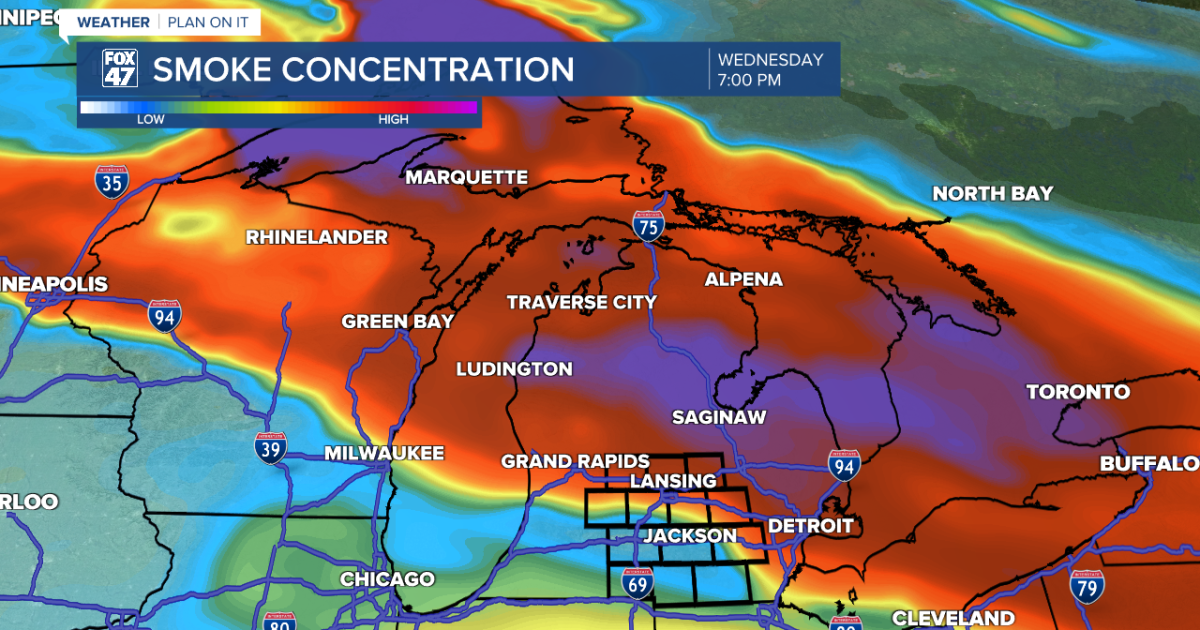 Air Quality Alert in effect Wednesday due to Canadian wildfires, as heat and humidity remain high