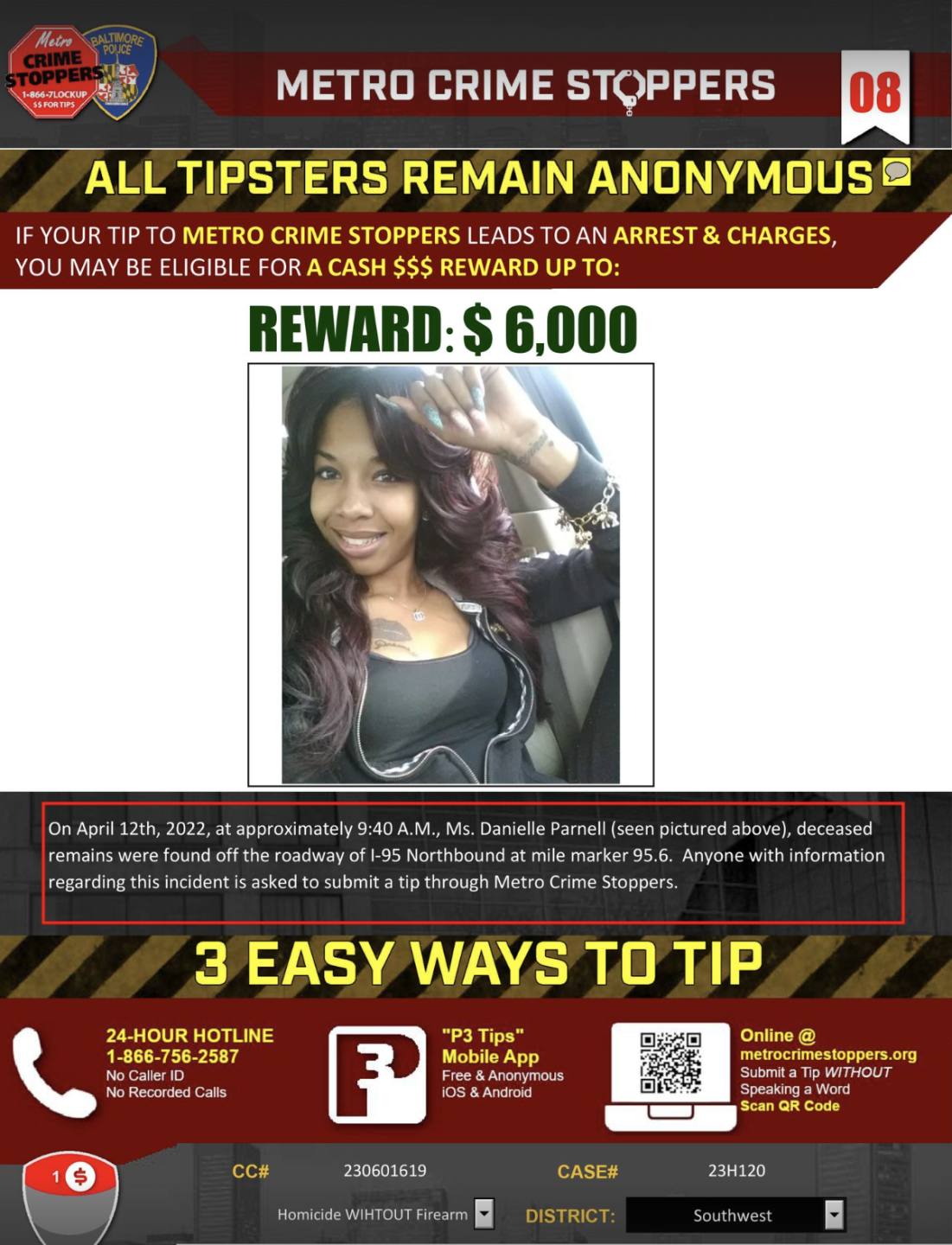 Danielle Parnell Metro Crime Stoppers