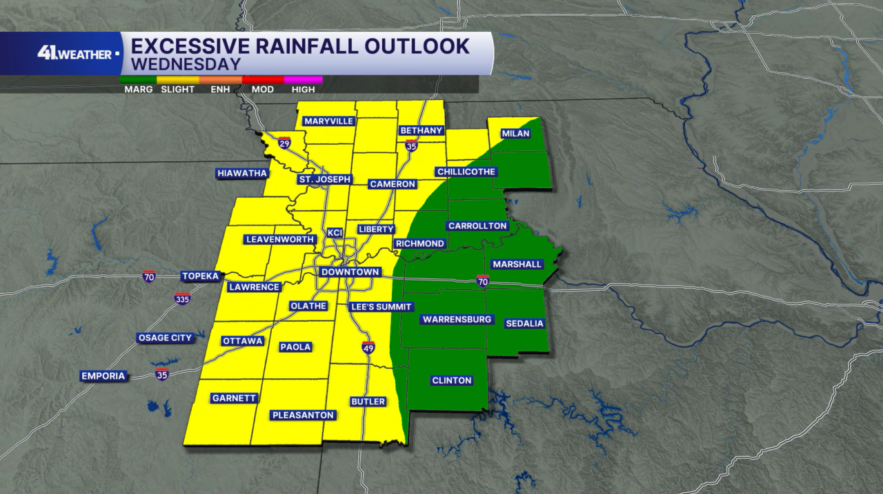 Excessive Rainfall Outlook Wednesday