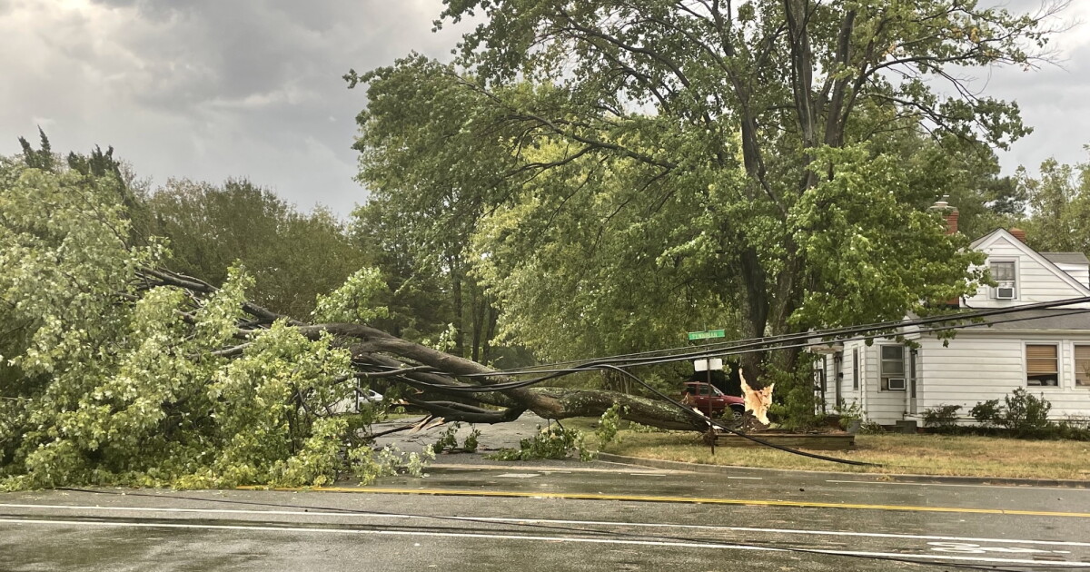 Severe weather causes power outages, downed trees across Hampton Roads