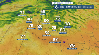 Sunday High Temperatures