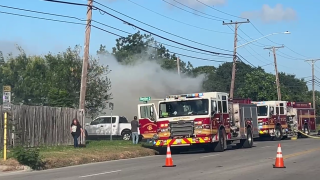 House fire on Sheridan Drive
