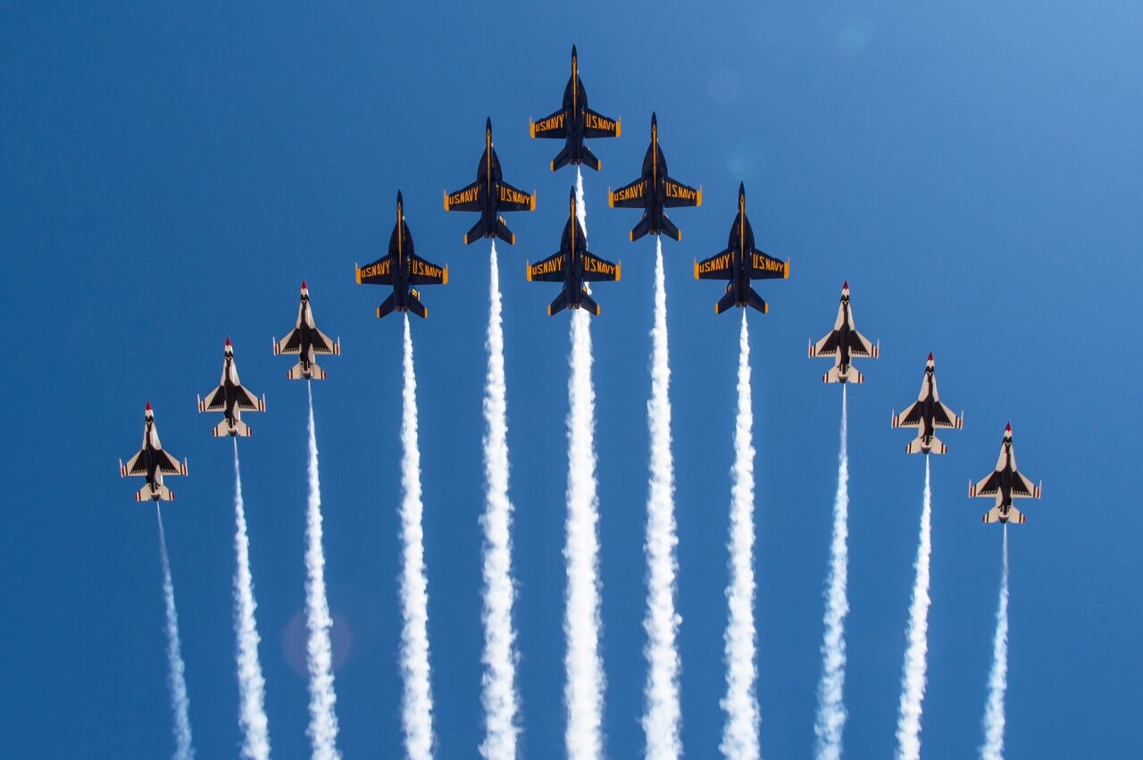 Blue Angels and Thunderbirds