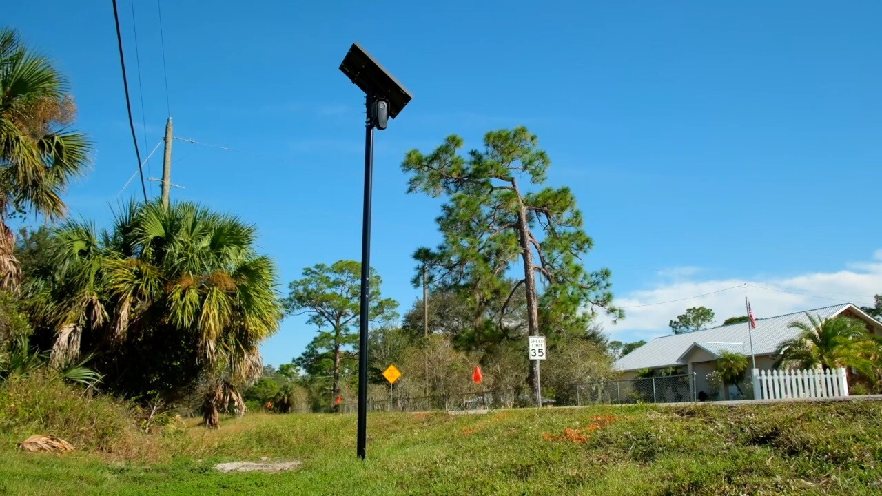 Camera on the side of Case Road in LaBelle.