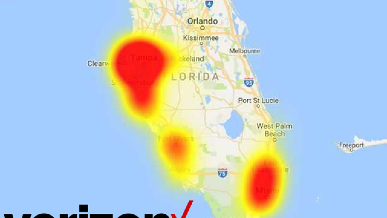 Verizon outage affects Tampa Bay customers Monday morning