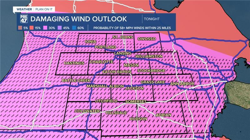 Severe wind threat upgraded across our neighborhoods for Tuesday night storms