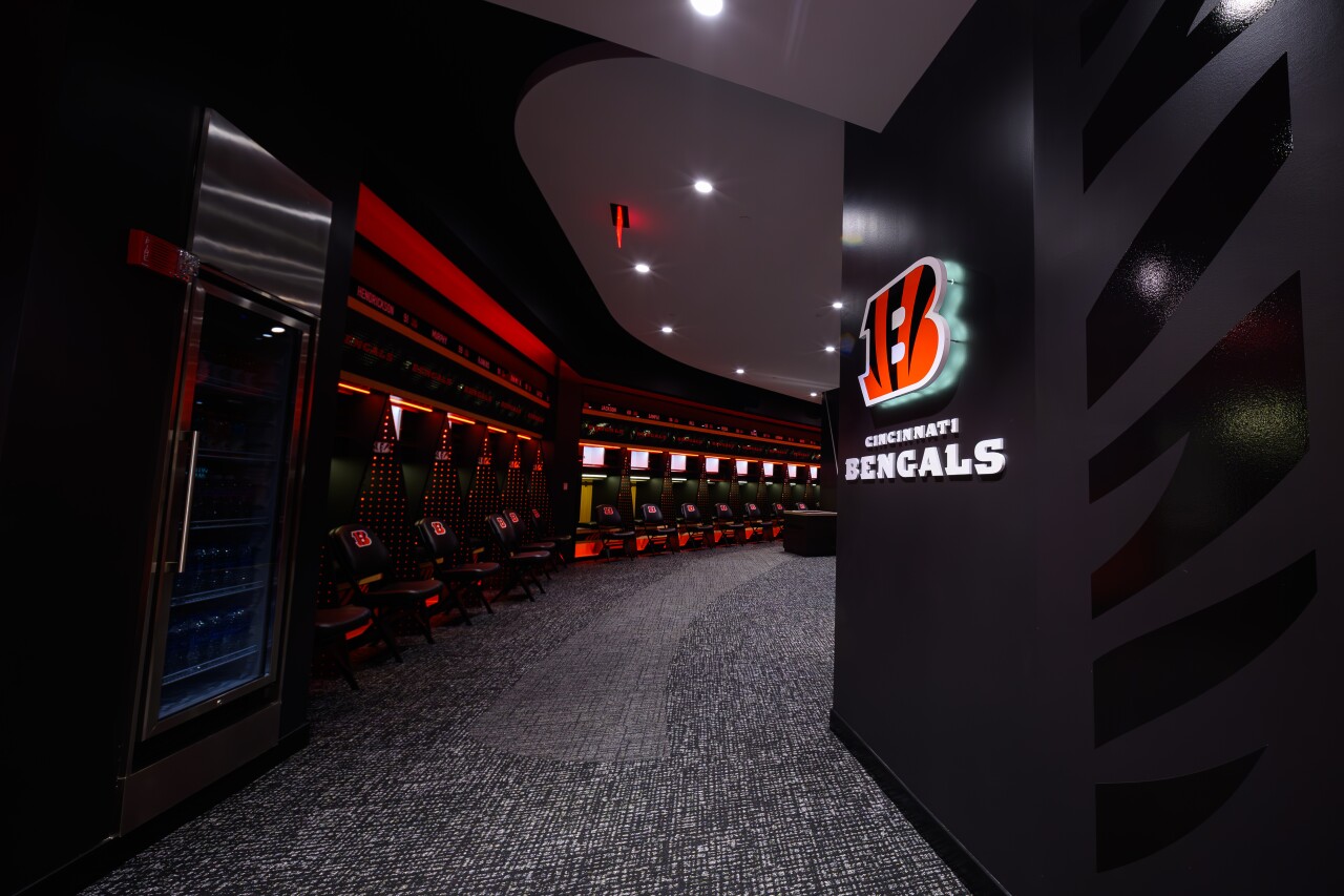 Bengals new locker room
