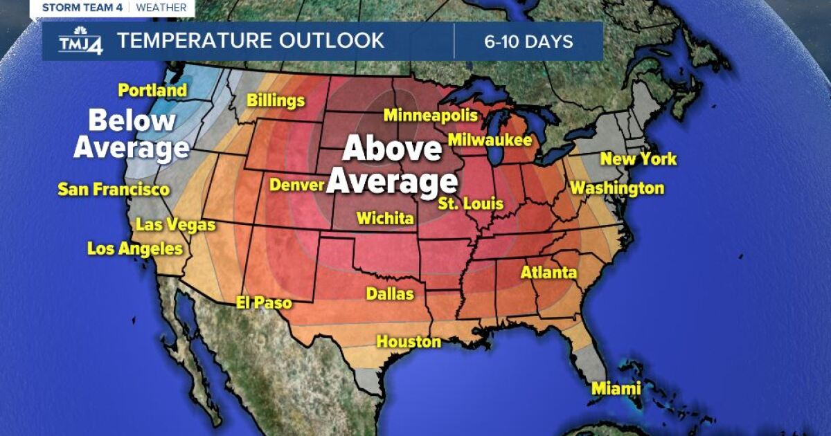 Hot, humid weather on the way for southeastern Wisconsin