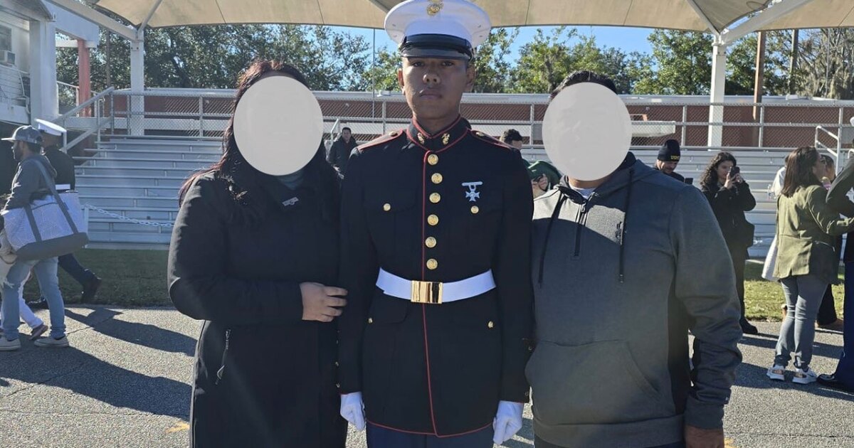 Father of US Marine detained in immigration enforcement operation