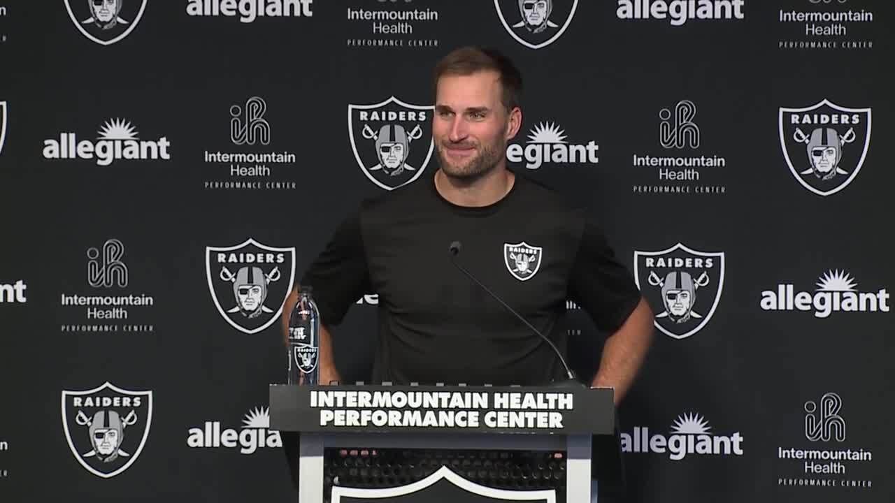Kirk Cousins holds first press conference as a Las Vegas Raider